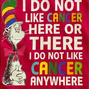 Cancer Cat in the Hat Tshirt